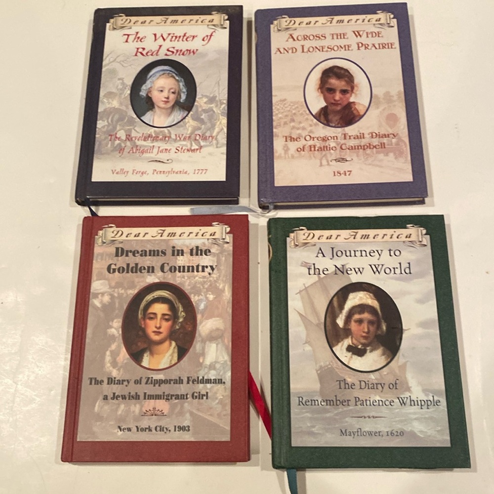 NWOT Set of 4 “Dear America” Hardcover Diaries